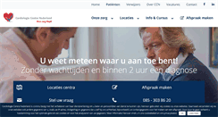 Desktop Screenshot of cardiologiecentra.nl